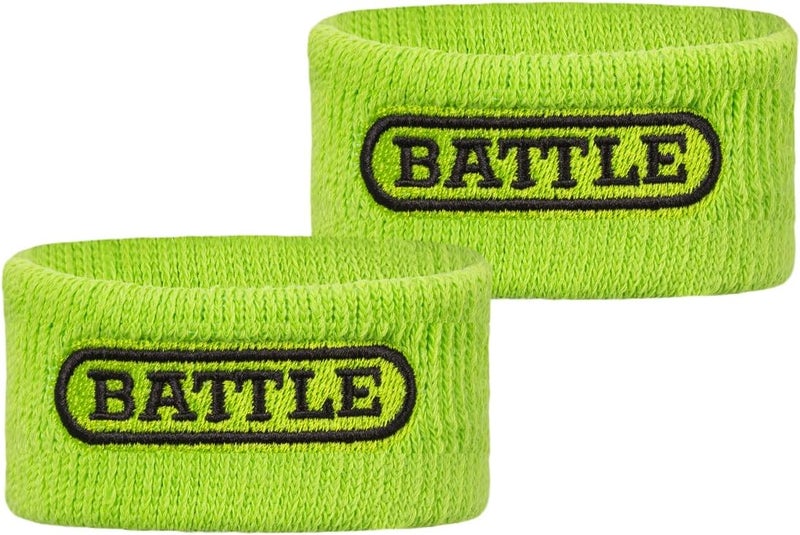 Battle Sports Thick Football Armbands- Wrist Bands for Football, High-Performance Bands with Ultra-Soft Material to Wick Away Sweat and Keep Hands Dry- Includes 2 Wrist Bands - Image 1